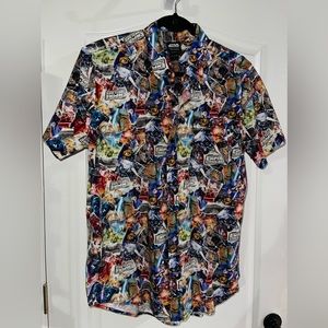 NEW WT Disney Star Wars Our Universe Empire Strikes Back Button Down Shirt L